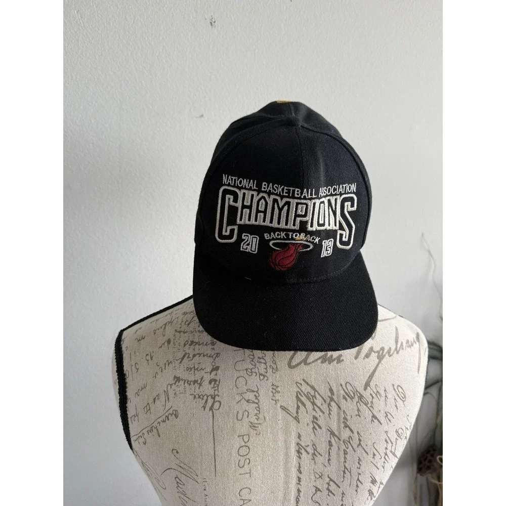 Adidas Miami‎ Heat 2013 NBA Back to Back Champions Wool Hat Cap Strapback